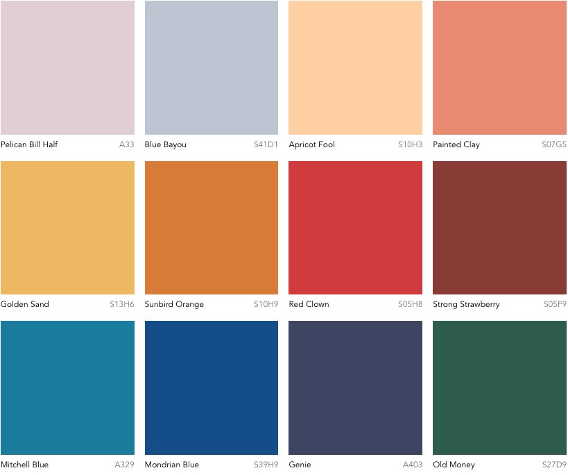 Colour trends 2019 - The Dulux Colour Forecast - Identity palette