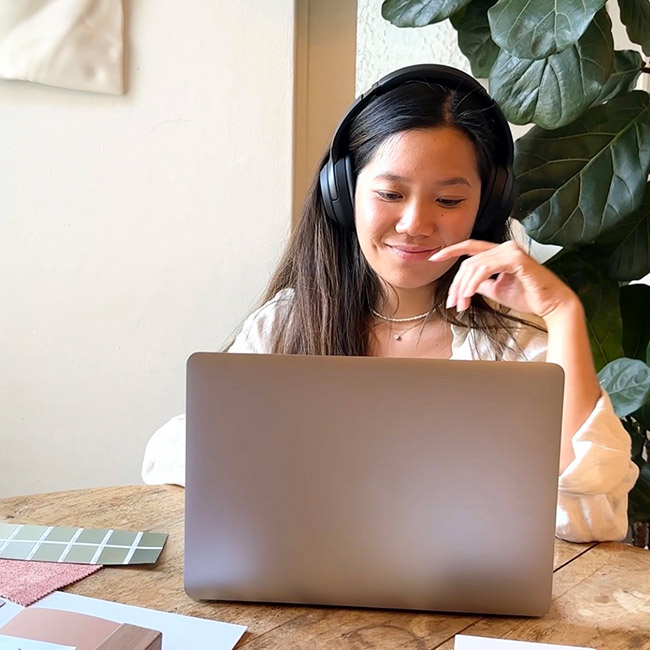 Study interior design in a live virtual studio from home with Sydney Design School